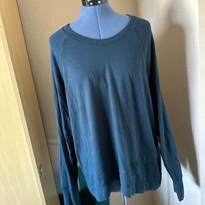 Athleta 2XL Dark Blue Lightweight Yoga Sweater